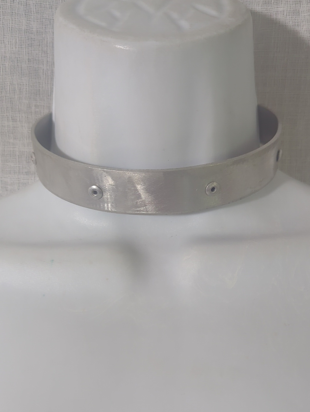 Silver Stud Detail Metal Choker Collar Brutalist Necklace